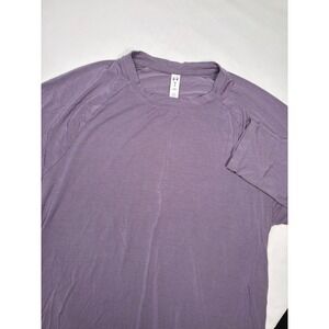 Under Armour Womens Medium Purple Modal Long Sleeve Open Back Yoga Shirt 1348797